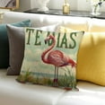 thumbnail image 3 of FCXZI Flamingo Theme Pillow Covers Made from 100% Linen for Home Sofa Couch Decoration Set of 1, No Insert, 3 Sizes 20x20in, 3 of 5
