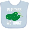 thumbnail image 3 of Inktastic Funny in Pickles We Trust Boys or Girls Baby Bib, 3 of 4