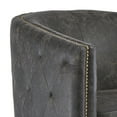 thumbnail image 4 of 31 Inch Barrel Back Leatherette Swivel Accent Chair Black - Saltoro Sherpi, 4 of 6