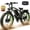 Black-Green, variant on (US in Stock)Peak 6000W Dual Motor Ebike , 45-50MPH Electric Bike for Adults, 60V 25AH Battery 100Miles Range Ebike, 26Inch Fat Tire Fast Electric Bicycles for Snow Off-Road Commuter Mountain E-Bike