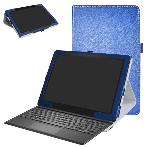Labanema 12.3" Dell Latitude 5285 Case, PU Leather Folio Stand Protective Case, Cover for 12.3" Dell Latitude 5285 (Dark Blue)