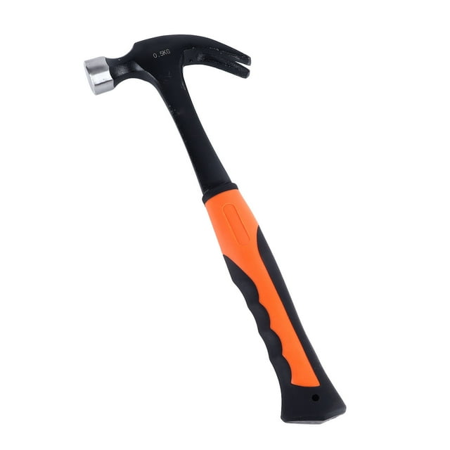 Claw Hammer, Multipurpose High Carbon Steel Nailing Hammer for Automobile Repair