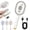 White, variant on Lagwry Electric Spray Air Cushion Massage Comb, 3-in-1 Rechargeable Mist Hair Brush with Anti Tangle for Scalp Care, Frizz Control, Volumizing, Smooth Shine & Daily Hair Care (Purple)