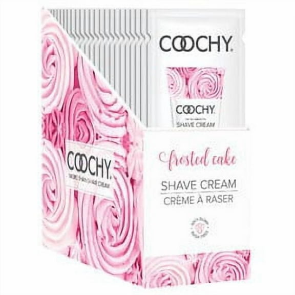 Coochy Shave Cream - Frosted Cake - 15 ml Foils 24 Count Display