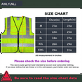 thumbnail image 7 of AWLYLNLL High Visibility Safety Vest for Men Women, Construction Vest with Reflective Strips and Zipper Front, Neon Green, M, 7 of 7
