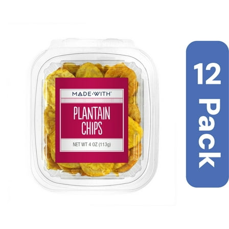 Made With Plantain Chips Tub 4 oz (Pack of 12)