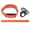 Orange, variant on YAHHU Smart Health Bracelet All Day Monitoring 1ATM Water Proof 127 Sport Modes Adjustable Wearable Bracelet Rosy Pink (1.5 inches / 3.8 cm)