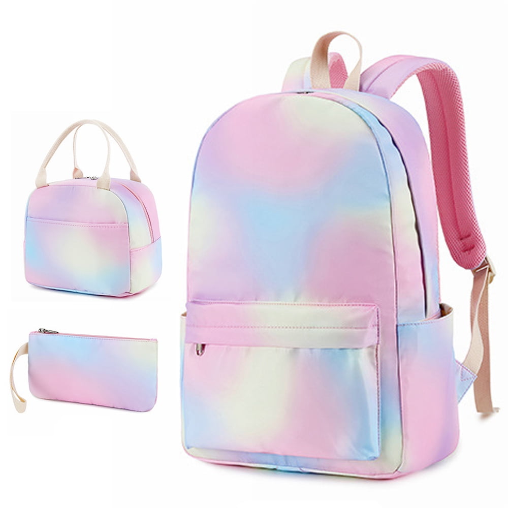 Backpack for Kids Girls School Backpack with Lunch Box Teens Girls Bookbags Set Children's
