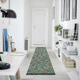 thumbnail image 4 of Yayeee Runner Rug for Bedroom 2'x6' Machine Washable Hallway Non Slip Mat, Christmas Candy Cane, 4 of 8