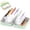 Green, variant on Waterproof Pill Organizer Pouch Set: 7 to 14 Days of Meds/Vitamins/Supplements | 14 Removable Color-Coded Bags - Easy to Label & Refill | Waterproof & Crush-Resistant Shell for Travel (Black)