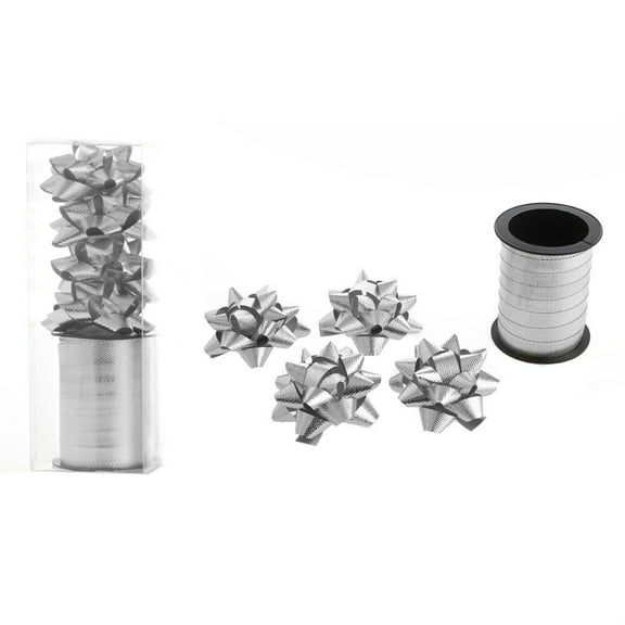 Balloon Accessory-Gift Ribbon & Bows-Slv