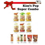 Kim's Magic Pop Super Combo Snack 18 Packs | Kims Magic Pop + Kims Deli Pop + Kims Mini Pop | Keto, Vegan Snacks | Low Carb, Sugar Free, Natural | Easy Bread, Chip, Cracker Replacement