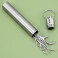 thumbnail image 3 of Stainless Steel Toothpicks Pocket Set, Portable Floss Pick Reusable Metal Toothpicks Tooth Cleaning Kit With Keychain Holder For Outdoor Picnic Camping Traveling, 3 of 4