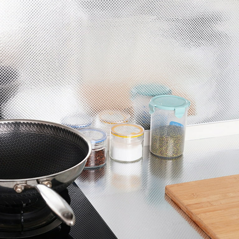 1 Sheet Heat Resistant Transparent Oil Proof Sticker, Clear Kitchen Paper  Oilproof Sticker For Stove Hood, Wall, And Tile