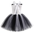 thumbnail image 4 of Disfraz de cebra para niños, disfraz de Halloween, traje de tutú con rayas blancas y negras para fiesta de cumpleaños, ropa elegante para niñas, 4 of 5