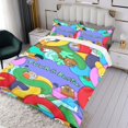 thumbnail image 3 of Tuca & Bertie Conjunto de sábanas temático, trío de piezas, cómodo y amigable con la piel, diseño único, regalo de decoración para el hogar para familiares, amigos y fans,140cm *210cm, 3 of 6