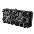 thumbnail image 2 of Aluminum 240mm 10 Pipe Water Cooling Cooled Row Heat Exchanger Radiator with Fan for CPU PC Water Cooling System, 2 of 7