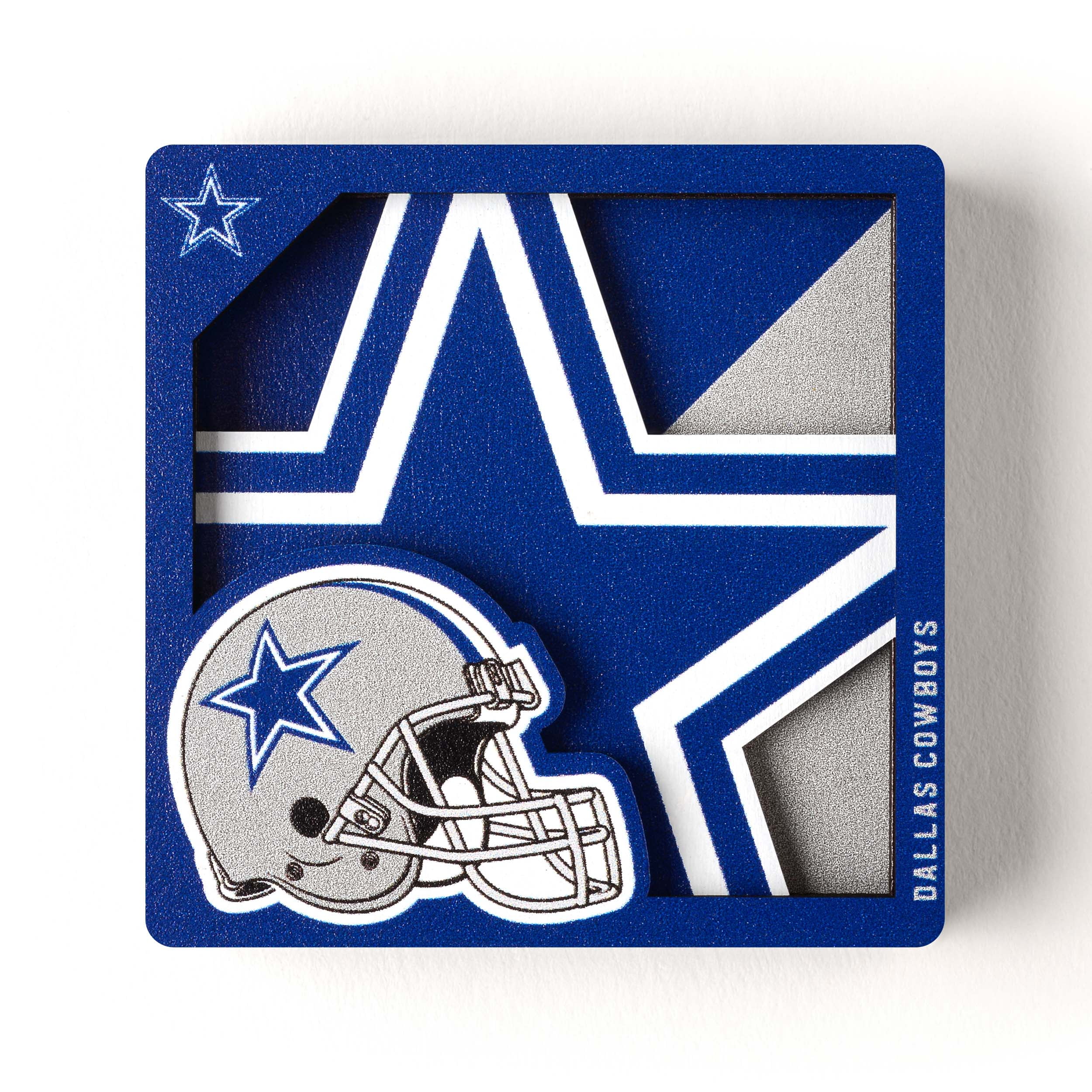 YouTheFan NFL Dallas Cowboys 3D Logo Series Magnet