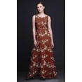 thumbnail image 3 of Bimba Robe Longue Débardeur Imprimée Oiseaux pour Femmes, Tenue de Villégiature, Robe de Soirée - XX-Grand, 3 of 5