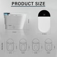thumbnail image 5 of Smart Toilet with Auto Flush, Heated Seat, Bidet Wash, Foot Sensor, Warm Water & Dryer, 5 of 12