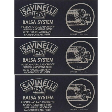 Image of Savinelli 9mm Balsa Filters - 3 Packs/15 each