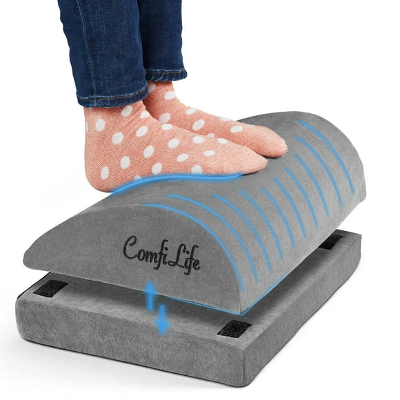 Foot Rest ComfiLife, espuma viscoelástica en forma de lágrima, para debajo del escritorio