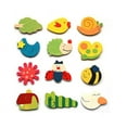 thumbnail image 6 of Yesfashion 12Pcs/Set Cute Fridge Magnet Wooden Cartoon Shape Educational Toys for Baby Kids, 6 of 9