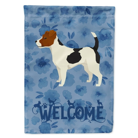 Carolines Treasures CK6251CHF Jack Russell Terrier Welcome Flag Canvas House Size Large multicolor