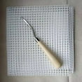 Free Pattern Rug Hooking Mesh Canvas Wooden Bent for Latch Hook DIY Kit