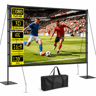 GPX Indoor/Outdoor Projection Screen, PJS709, 70 inch screen