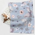 thumbnail image 6 of Sigee Blue Butterfly for Pet Blanket for Dog Cat Puppy Blanket Cat Blankets for Small and Medium Pets-Medium, 6 of 8
