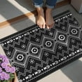 thumbnail image 4 of Bohemian Retro Floral Non-Slip Entryway Door Mat,Boho Indoor Decor Durable Low Plush Door Mat,Washable Welcome Rug for Patio Hallway Home Decor 20x32 Inches, 4 of 7