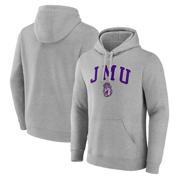 Men's Gray James Madison Dukes Campus Pullover Hoodie
