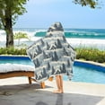 thumbnail image 6 of Toddler Hooded Beach Towel 24x50 Kids Bath Towels Soft Quick Dry for Swim Pool Boys Girls Snow House Tree, 6 of 7