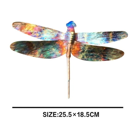 

JPLZi Butterfly-Dragonfly Metal Color Decoration Garden Fence Wall Decoration