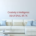thumbnail image 1 of VWAQ Creativity is Intelligence Having Fun Wall Decal Kids Science Decor, 1 of 1