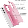 thumbnail image 6 of For Samsung Galaxy S23 FE Case, Dual Layer Shockproof Heavy Duty Cover, eBizWare Rugged Full Body Protection Military Grade Phone Case for Galaxy S23 FE - Rose Gold, 6 of 8
