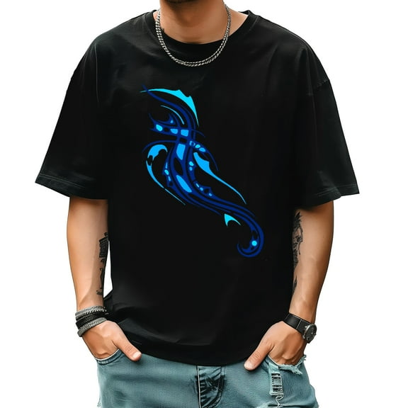 Graphic Tees for Men Summer New Print Casual Tee Fashion Trend Sports Shirt Select