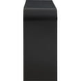 thumbnail image 5 of Maklaine Modern / Contemporary Rich Black Wood Veneer Console Table, 5 of 9