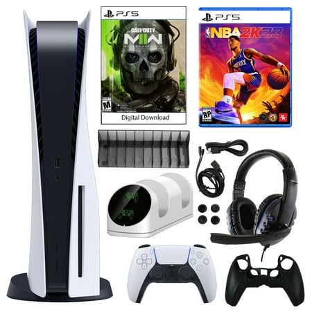 Sony PlayStation 5 with COD: Modern Warfare II & NBA 2K23, White