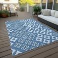 thumbnail image 6 of Addison Rugs Chantille Indoor/Outdoor Transitional Diamonds Denim Washable Rectangle Rug, 5' x 7'6", 6 of 6