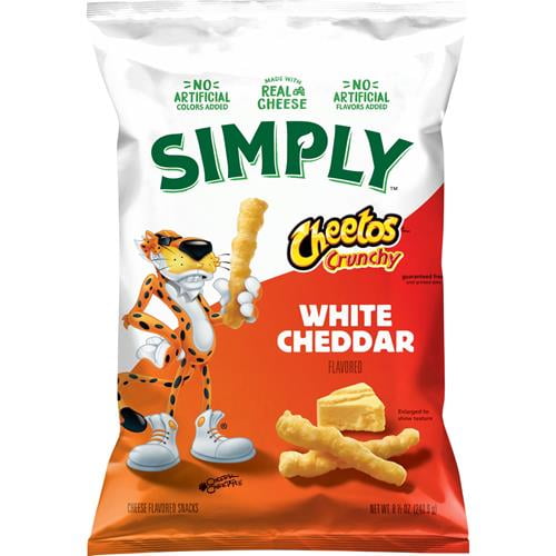 Simply Cheetos Crunchy White Cheddar, 8.5 Oz ( Pack of 2 )