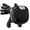 Black, variant on Dog Massager with Hands, Electric Handheld Calming Massage Tool with 4 Rotating Heads, Relieves Anxiety & Muscle Tension, Ideal for Grooming & Daily Bonding At Home