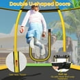 thumbnail image 6 of Gymax 7FT Kids Recreational Trampoline w/ Ladder & Slide Ocean Ball Indoor Outdoor Green, 6 of 9