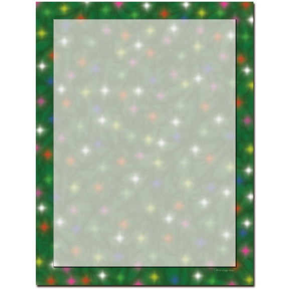 Twinkle Lights Letterhead Laser & Inkjet Printer Paper, 100 Sheet Pack