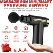 Cotsoco Mini Massage Gun, Cordless Handheld Deep Tissue Muscle Massager 6 Speeds Percussion Massage Device Super Quiet with Intelligent Pressure Sensing System