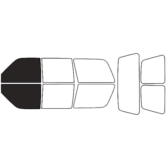 Rvinyl Window Tint Kit Compatible with GMC Yukon 1995-1999 (4 Door) - Front Precut Kit - 20%