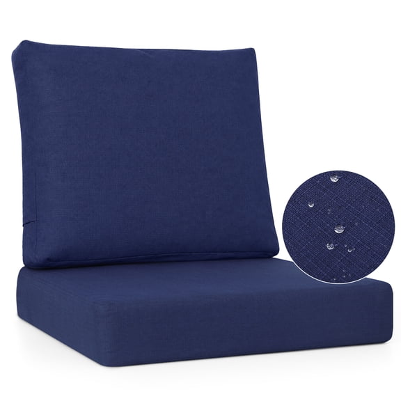 Favoyard Deep Seat Patio Cushion Set, 22 inch Rainproof & Fadeness Patio Cushions for Outdoor Chair Couch with Removable Cover