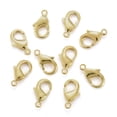thumbnail image 3 of Brass Lobster Claw Clasps Parrot Trigger Clasps Nickel Free Golden 15mm long 8mm wide 3mm thick hole: 2mm, 3 of 6