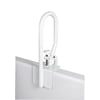 Carex Fiberglass Bath Safety Rail Grab Bar, Exit and Transfer Assist, White, 200 lb Capacity
